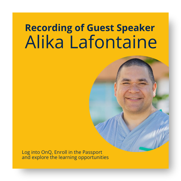 Recording of Guest Speaker Alika Lafontaine. Log into the FD Passport first to access the recording via this direct link